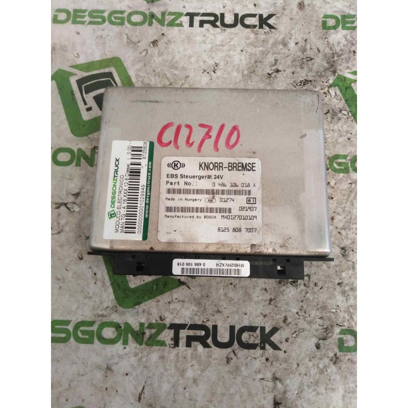 Recambio de modulo electronico para man tg - a 18.xxx 12.8 diesel referencia OEM IAM 81258087007 0486106018A CENTRALITA EBS