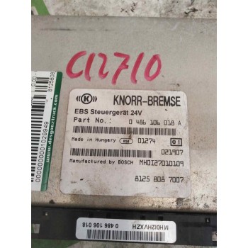 Recambio de modulo electronico para man tg - a 18.xxx 12.8 diesel referencia OEM IAM 81258087007 0486106018A CENTRALITA EBS
