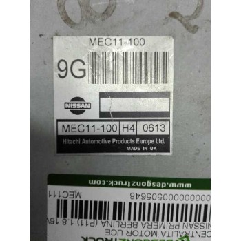 Recambio de centralita motor uce para nissan primera berlina (p11) 1.8 16v cat referencia OEM IAM MEC11100H40613  