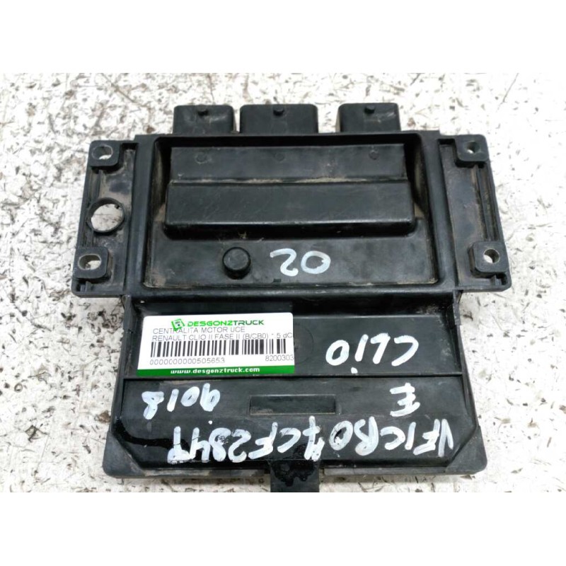 Recambio de centralita motor uce para renault clio ii fase ii (b/cb0) 1.5 dci diesel referencia OEM IAM 8200303619 - Blanco 2