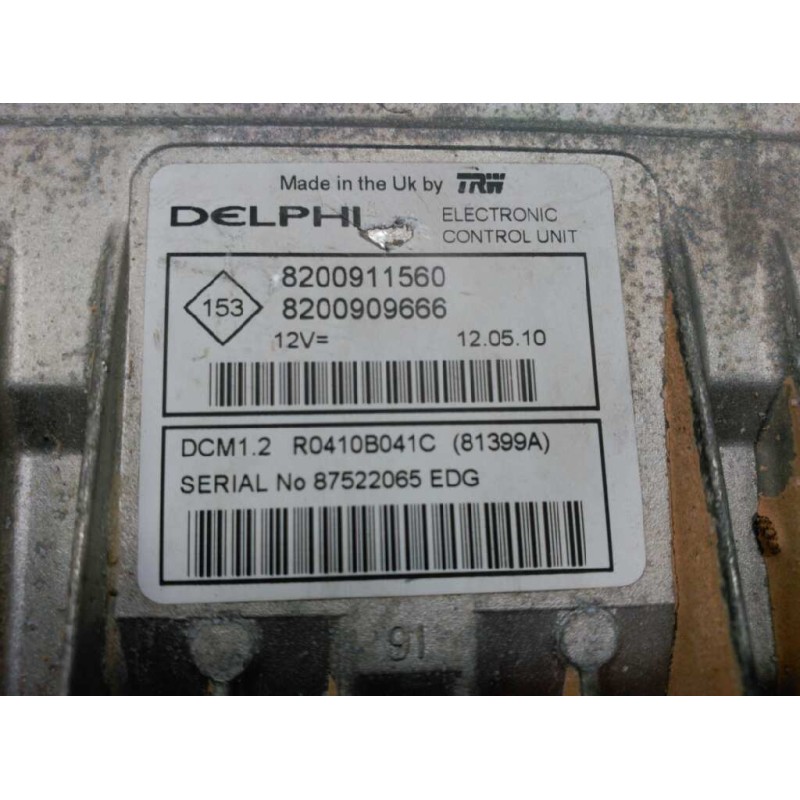 Recambio de centralita motor uce para renault clio iii referencia OEM IAM 8200911560 8200619409 DELPHI 2
