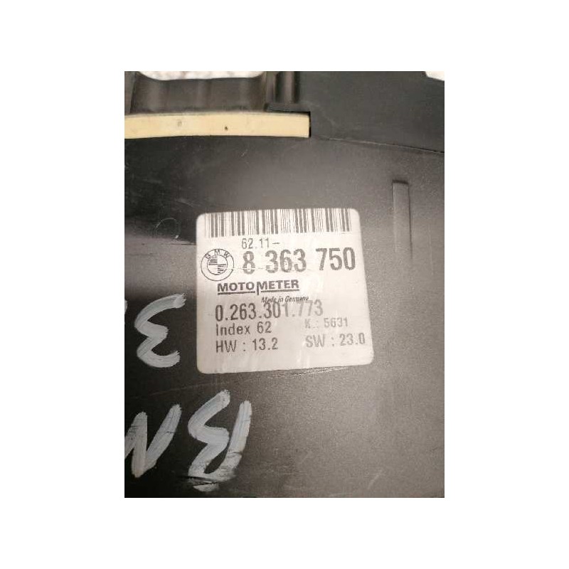 Recambio de cuadro instrumentos para bmw serie 3 berlina (e36) 318tds referencia OEM IAM 8363750 0263301773 2