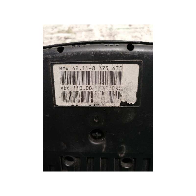 Recambio de cuadro instrumentos para bmw serie 5 berlina (e39) 2.5 turbodiesel cat referencia OEM IAM 62118375675 3