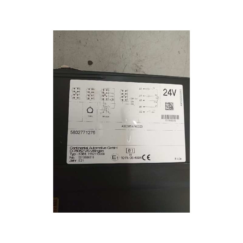 Recambio de tacografo para iveco stralis (as) referencia OEM IAM 13811552113009 5802771276 R.4.0E - Azul 2