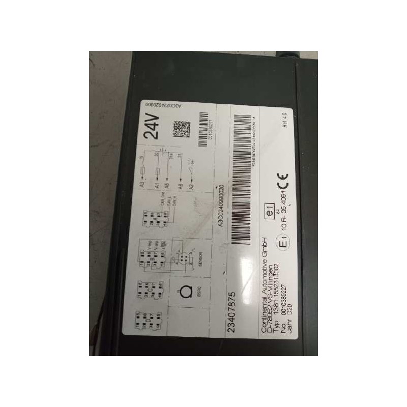 Recambio de tacografo para renault serie t 12.8 diesel referencia OEM IAM 13811552313002 23407875 REL.4.0 - Blanco 2